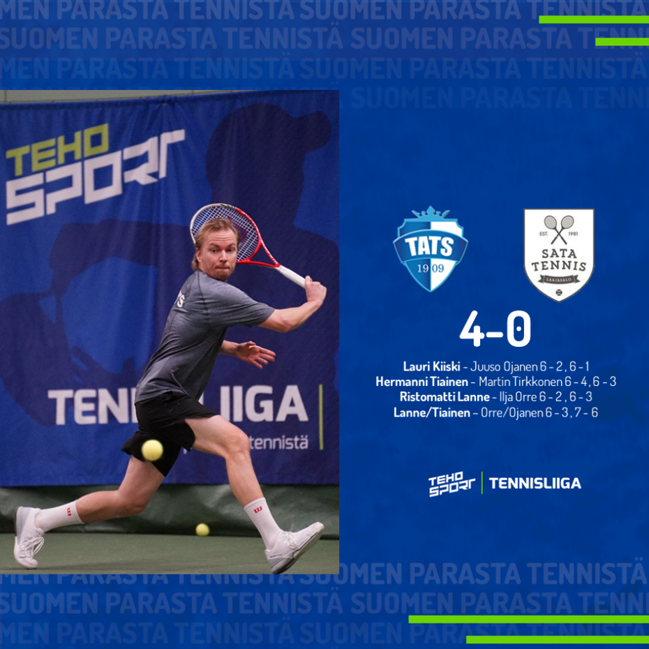 TEHO Sport Tennisliiga: Isänpäivä HVS:n, TaTS:n, GT:n ja ÅLK:n juhlaa