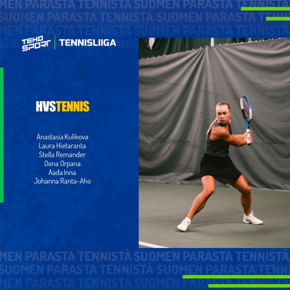 TEHO Sport Tennisliiga: Viikonlopun kokoonpanot julkaistu