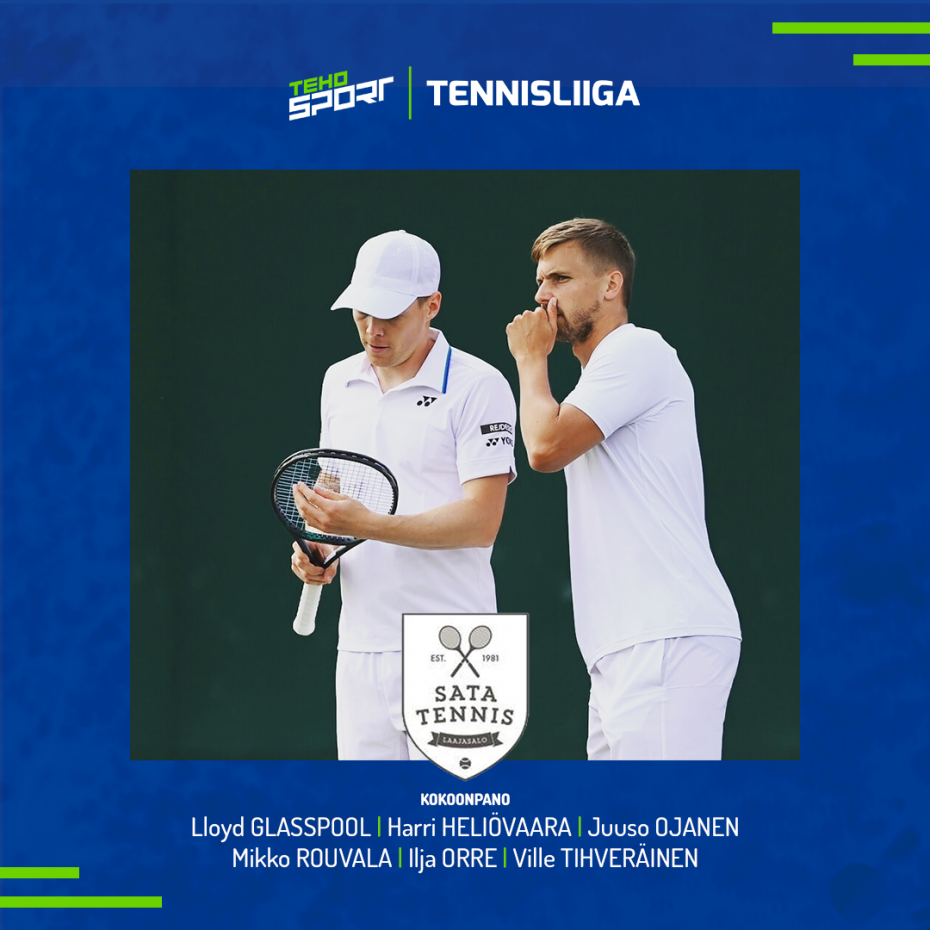 Kolme TEHO Sport Tennisliigan ottelua 3.-5.12. - Heliövaara ja Glasspool tähdittävät Sata-Tennistä