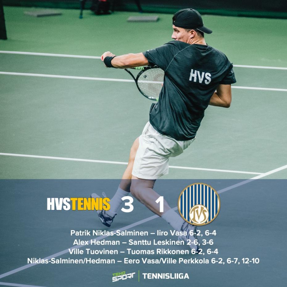 Viihdyttäviä ja laadukkaita otteluita TEHO Sport Tennisliigassa - sunnuntaina kolme ottelua